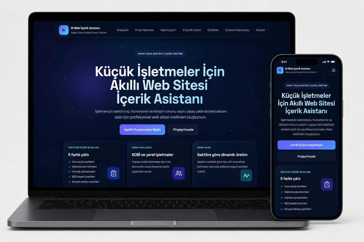 Yapay Zekâ Web İçerik Asistanı
